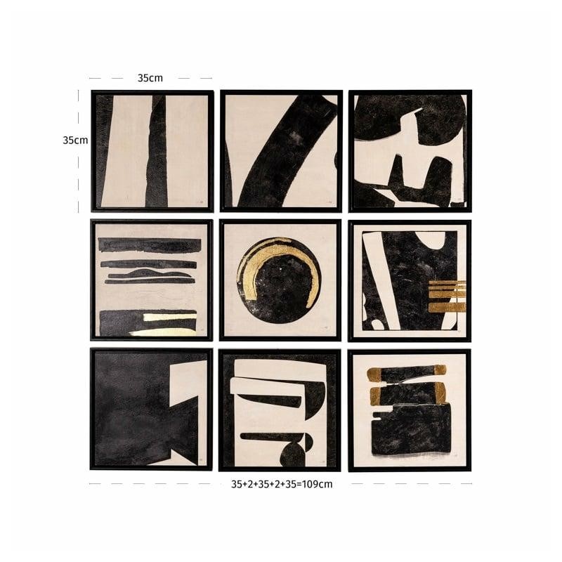 Richmond Zestaw 9 Obrazów Gabri 35X35 Cm