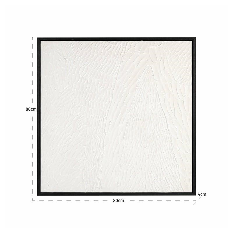 Richmond Obraz Janell 80X80 Cm Biały