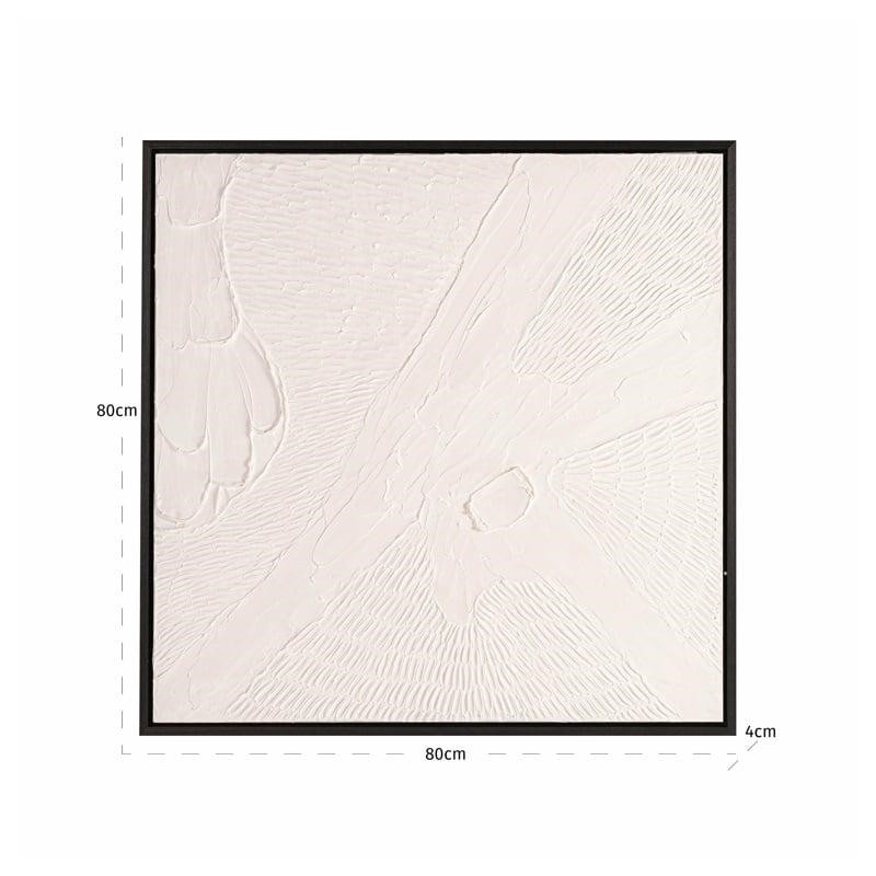 Richmond Obraz Janey 80X80 Cm Biały