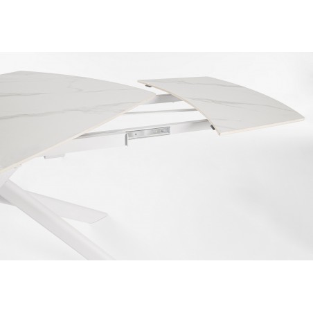 Bizzotto Stół Ogrodowy Joakim 160-240     Biały / Rozkładany