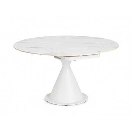 Bizzotto Stół Ogrodowy Jonni 85-135       Biały / Rozkładany