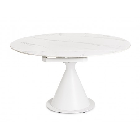 Bizzotto Stół Ogrodowy Jonni 85-135       Biały / Rozkładany