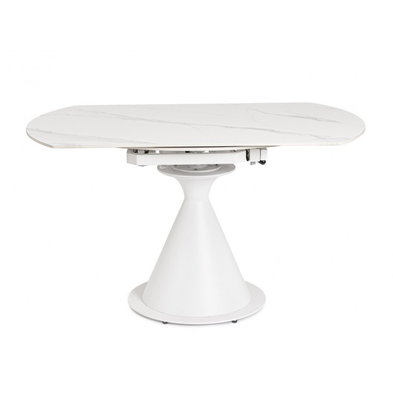 Bizzotto Stół Ogrodowy Jonni 85-135       Biały / Rozkładany