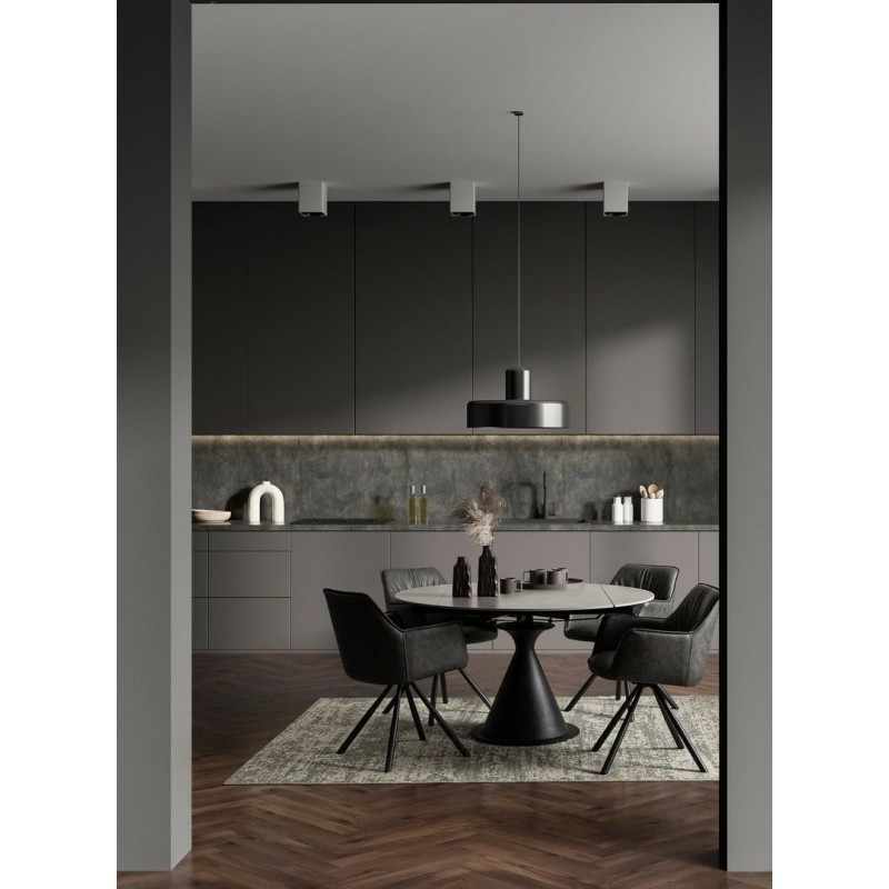 Bizzotto Stół Ogrodowy Jonni 85-135       Czarny / Rozkładany