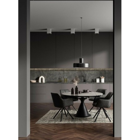 Bizzotto Stół Ogrodowy Jonni 85-135       Czarny / Rozkładany