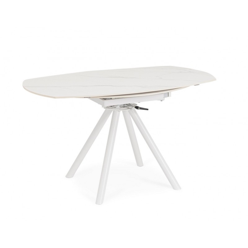 Bizzotto Stół Ogrodowy Rauni 87-135       Biały / Rozkładany