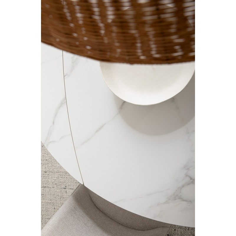 Bizzotto Stół Ogrodowy Rauni 87-135       Biały / Rozkładany