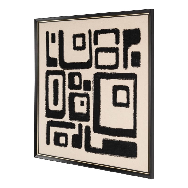 Richmond Obraz Shanita 105X105 Cm         Biało-Czarny