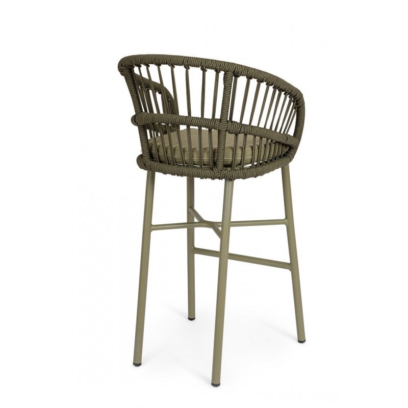Bizzotto Krzesło Barowe Ogrodowe          Odivelas Zielone