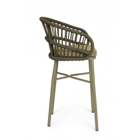 Bizzotto Krzesło Barowe Ogrodowe          Odivelas Zielone