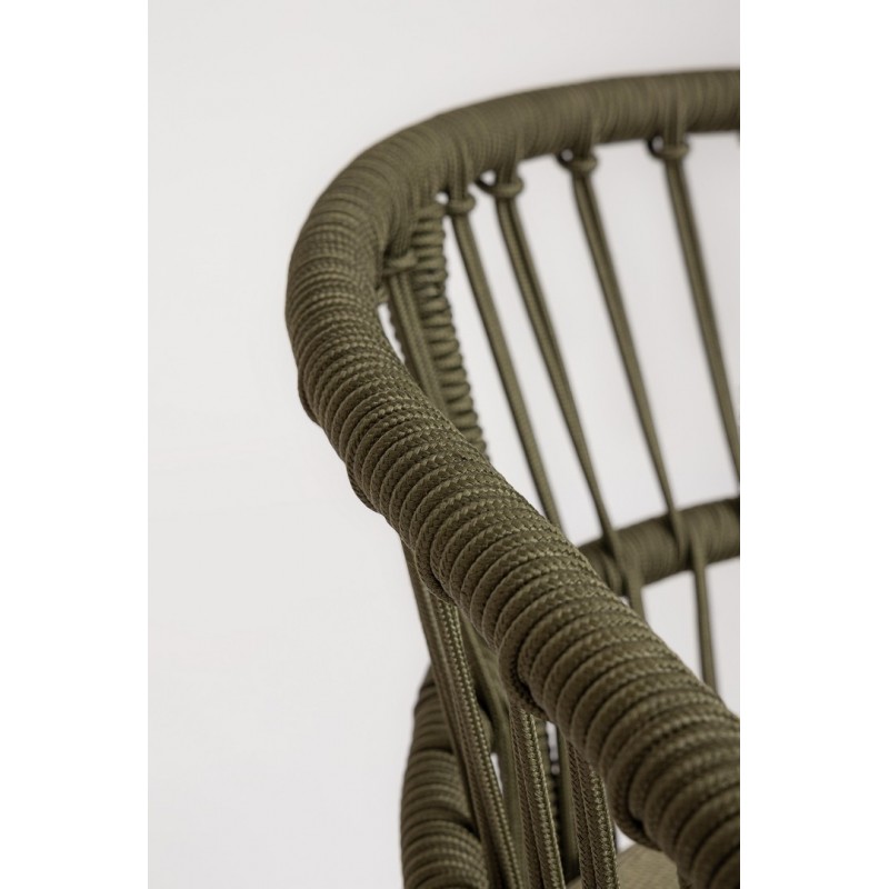 Bizzotto Krzesło Barowe Ogrodowe          Odivelas Zielone