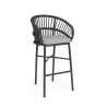 Bizzotto Krzesło Barowe Ogrodowe          Odivelas Czarne
