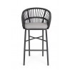 Bizzotto Krzesło Barowe Ogrodowe          Odivelas Czarne