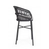 Bizzotto Krzesło Barowe Ogrodowe          Odivelas Czarne