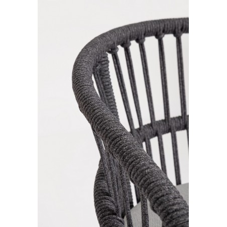 Bizzotto Krzesło Barowe Ogrodowe          Odivelas Czarne