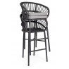 Bizzotto Krzesło Barowe Ogrodowe          Odivelas Czarne