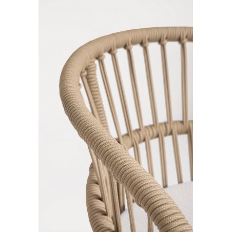 Bizzotto Krzesło Barowe Ogrodowe          Odivelas Beżowe