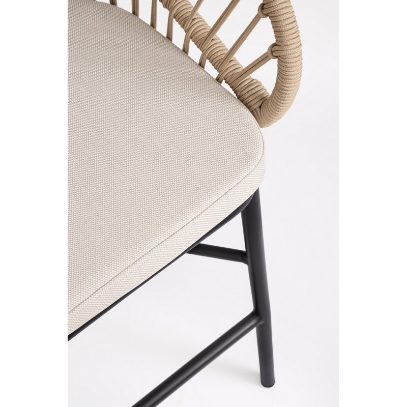 Bizzotto Krzesło Barowe Ogrodowe          Odivelas Beżowe