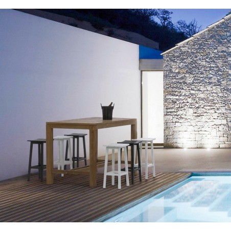 Bizzotto Krzesło Barowe Ogrodowe Skipper  71 Białe