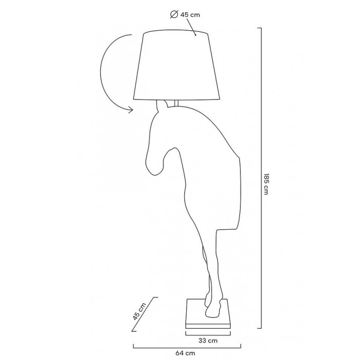 Moosee Lampa Podłogowa Koń Horse Stand    M...
