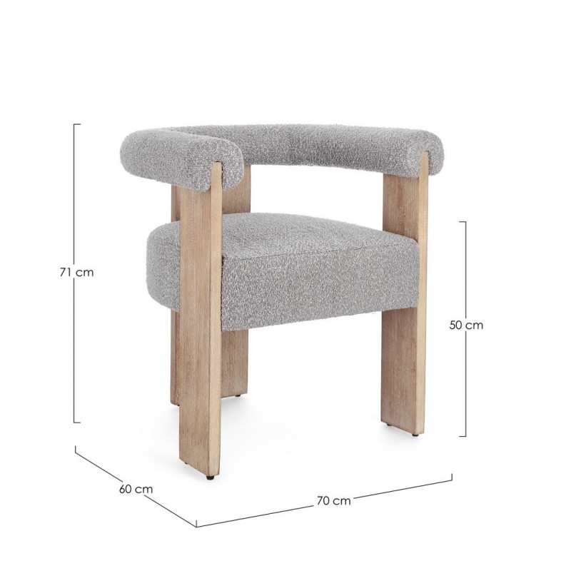 Bizzotto Krzesło Agape Beżowy / Szary