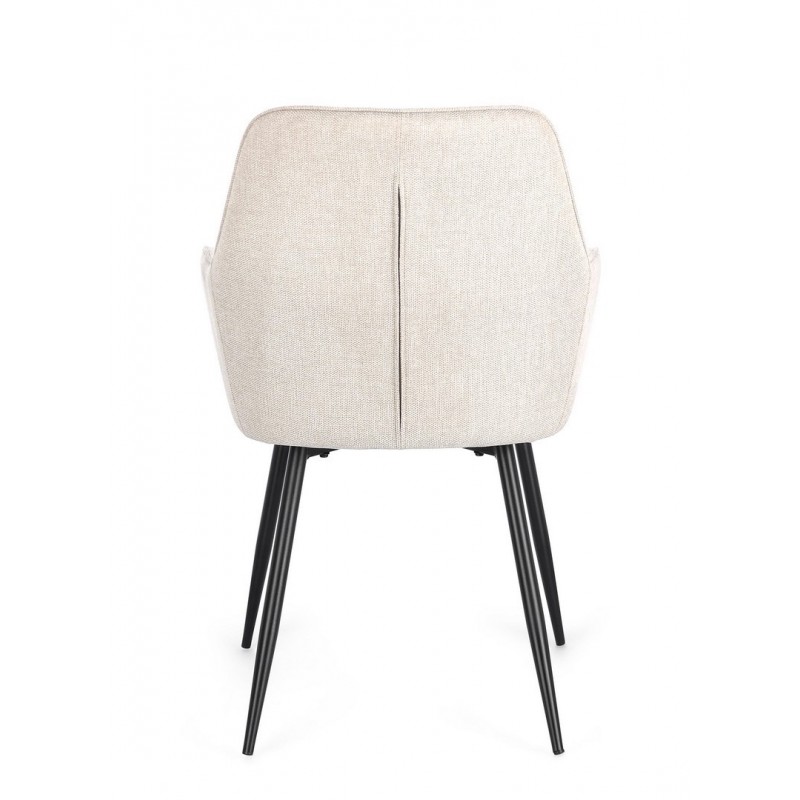 Bizzotto Krzesło Cora Arm Czarny /        Beżowy