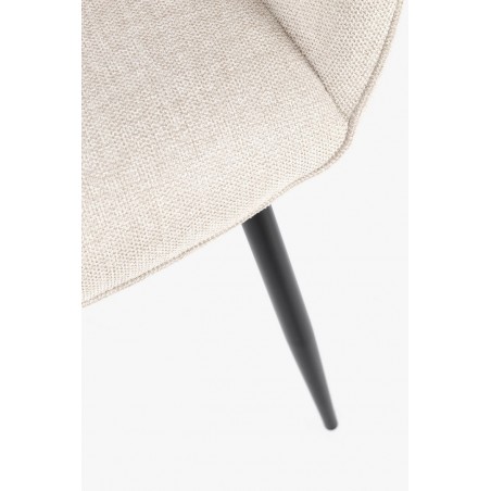 Bizzotto Krzesło Cora Arm Czarny /        Beżowy