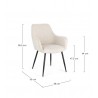 Bizzotto Krzesło Cora Arm Czarny /        Beżowy