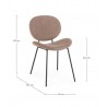 Bizzotto Krzesło Maddie Brązowe