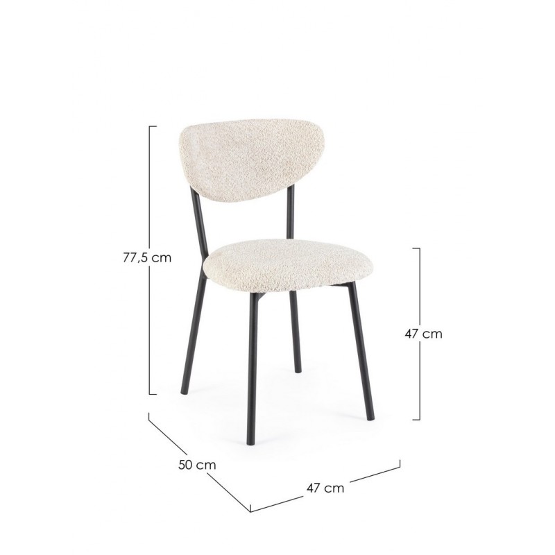 Bizzotto Krzesło Ludmilla Beżowe