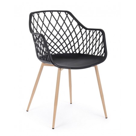 Bizzotto Krzesło Optik Czarne