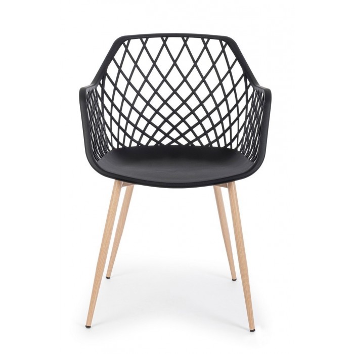 Bizzotto Krzesło Optik Czarne