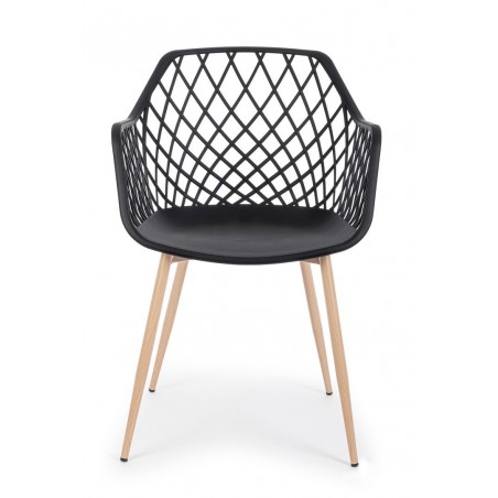 Bizzotto Krzesło Optik Czarne