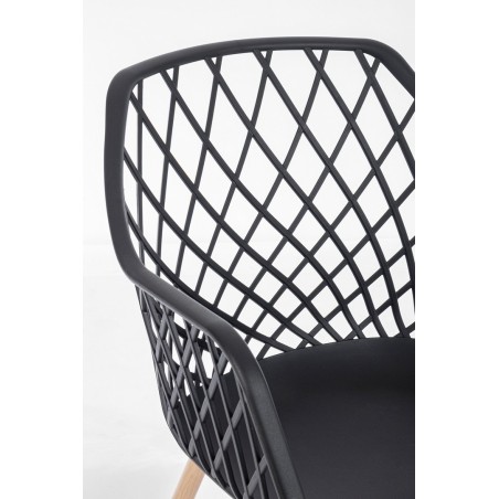 Bizzotto Krzesło Optik Czarne