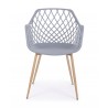 Bizzotto Krzesło Optik Szare