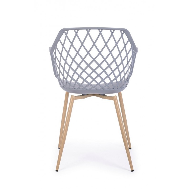 Bizzotto Krzesło Optik Szare