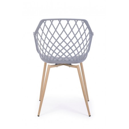 Bizzotto Krzesło Optik Szare