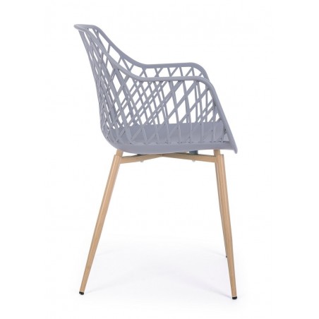 Bizzotto Krzesło Optik Szare