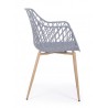 Bizzotto Krzesło Optik Szare
