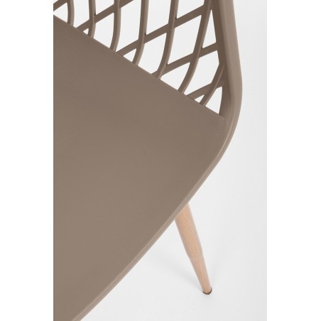 Bizzotto Krzesło Optik Brązowe