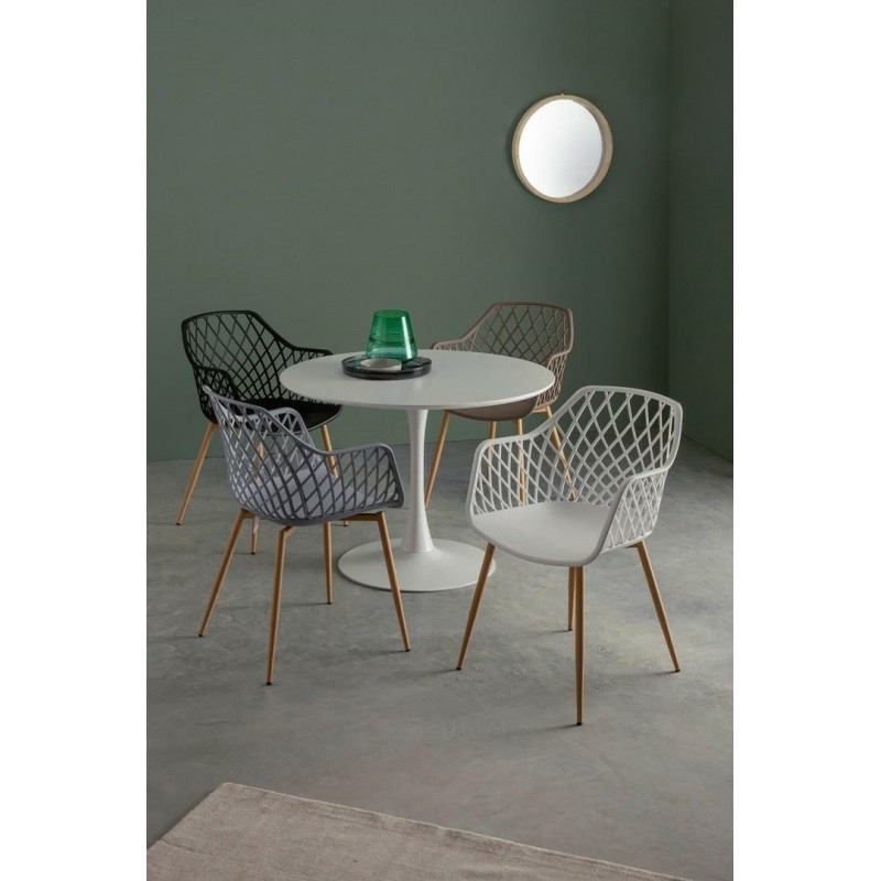 Bizzotto Krzesło Optik Brązowe