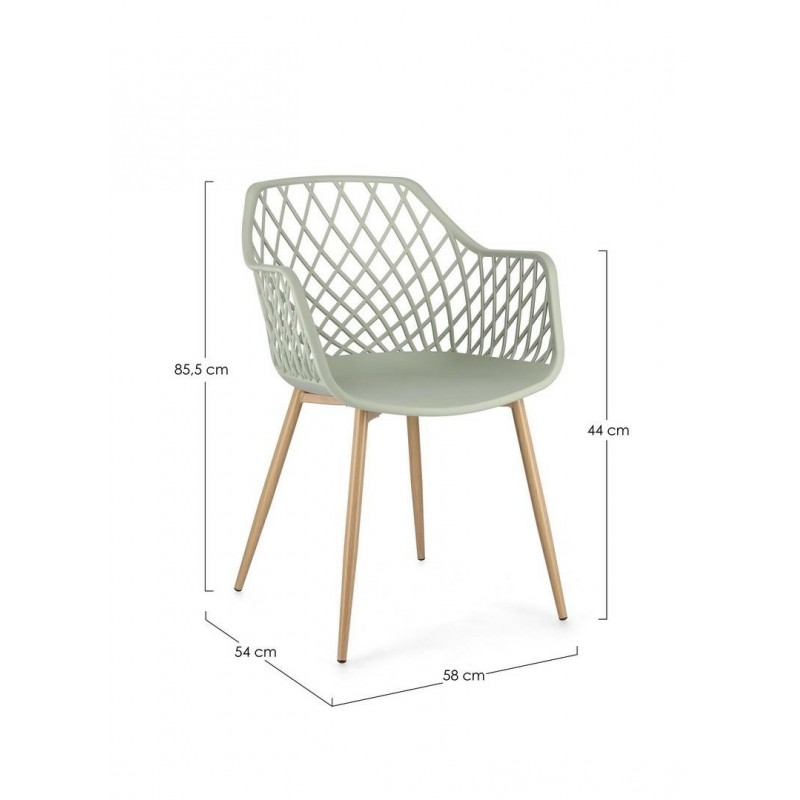 Bizzotto Krzesło Optik Zielone