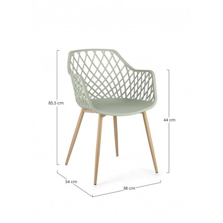 Bizzotto Krzesło Optik Zielone