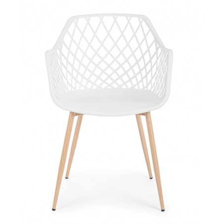 Bizzotto Krzesło Optik Białe