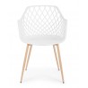 Bizzotto Krzesło Optik Białe