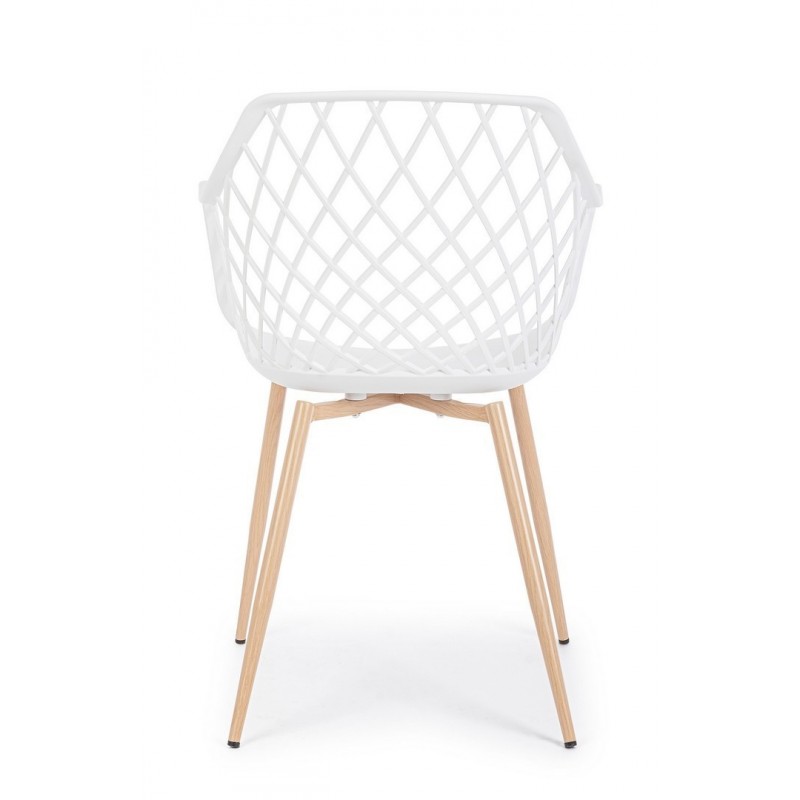 Bizzotto Krzesło Optik Białe