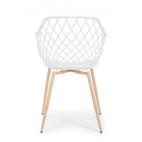 Bizzotto Krzesło Optik Białe