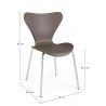 Bizzotto Krzesło Tessa Brązowe