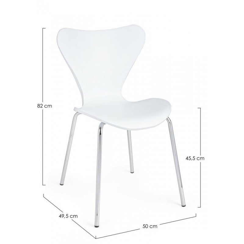 Bizzotto Krzesło Tessa Białe