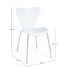 Bizzotto Krzesło Tessa Białe